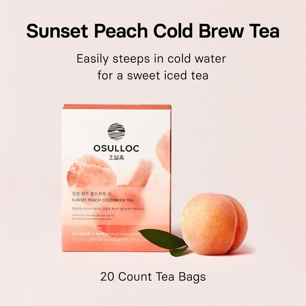 [Cold Brew Bundle] OSULLOC Sunset Peach, Honey Pear, Muscat Cold Brew Tea (60ea) - Image 17