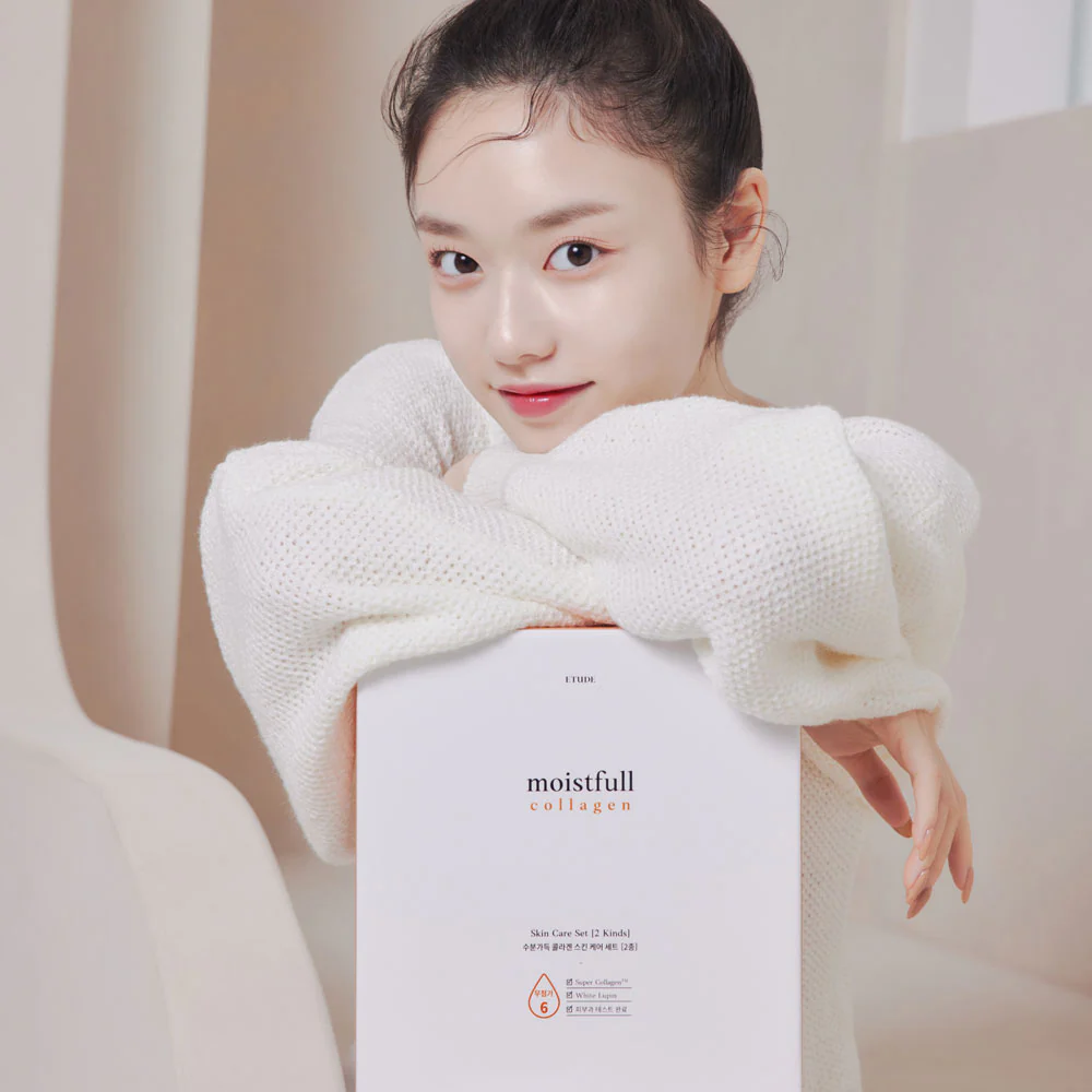 [SET] ETUDE Moistfull Collagen Skincare Duo (Toner 200ML, Emulsion 180ML) - Image 2