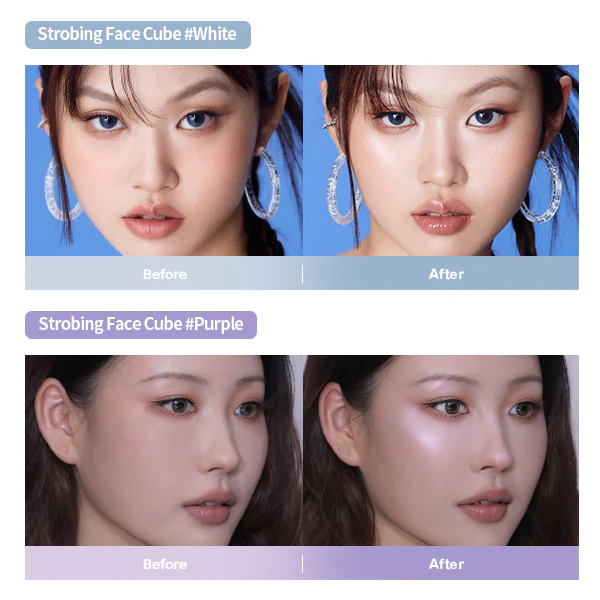 [Clearance Sale] TWO SLASH FOUR Strobing face cube (Purple/Peach 50% Off) - Image 6