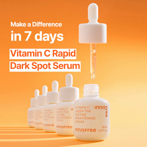 INNISFREE Vitamin C Green Tea Enzyme Brightening Serum 30ML - Image 3